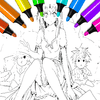 Anime Vampire Girl Coloring Pages-A World of Dark Elegance