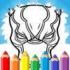 Vibranium Visions Black Panther Mask Coloring Pages